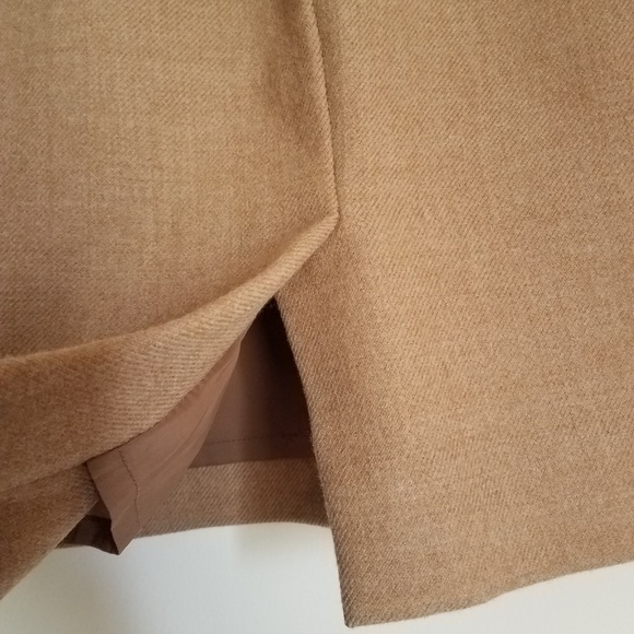 J Crew No.2 double-serge wool skirt, 00P, camel - Picture 5 of 8